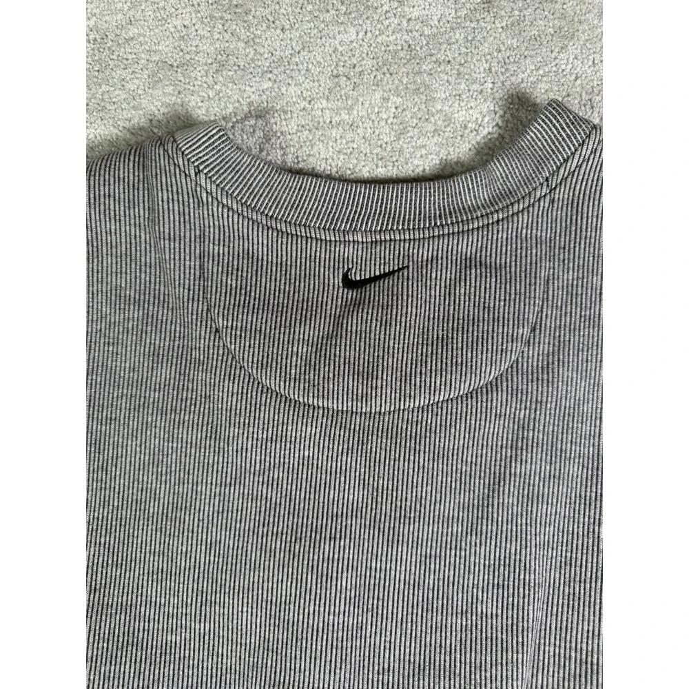 Nike Golf Men's Gray Grandpacore Preppy Retro V-Neck Ribbed Sweater Vest-XL Boxy